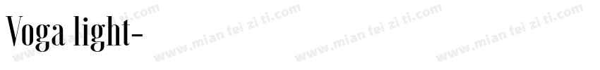 Voga light字体转换